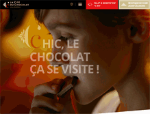 Tablet Screenshot of citeduchocolat.com